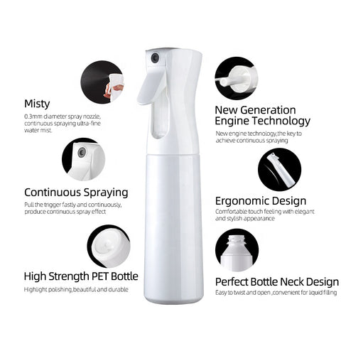 680ML 23oz Water Fine Mist Sprayer Bottle Plastic alcohol disinfection Continuous Spray Bottle
